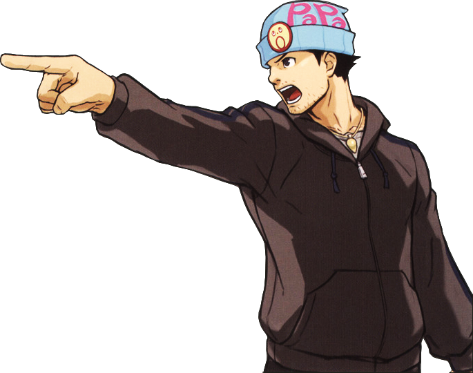 Wright Objection Hobo Style - Phoenix Wright Papa Hat (685x540), Png Download
