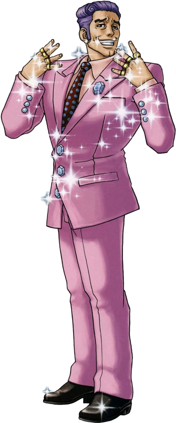What Happened To The Original Character Designer Of - Phoenix Wright Redd White (583x1381), Png Download