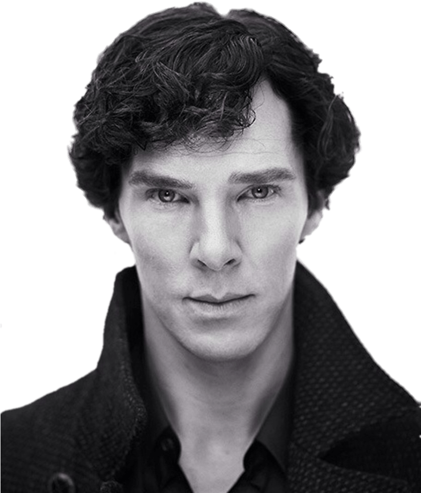 Benedict Cumberbatch Black And White - Benedict Cumberbatch (838x1000), Png Download