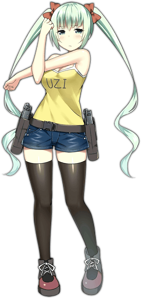 Normal - Girls Frontline Micro Uzi (1024x1024), Png Download