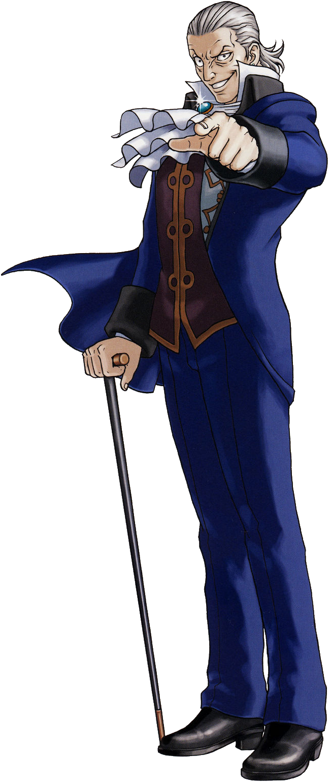 The Phoenix Wright Trilogy - Manfred Von Karma Png (648x1539), Png Download