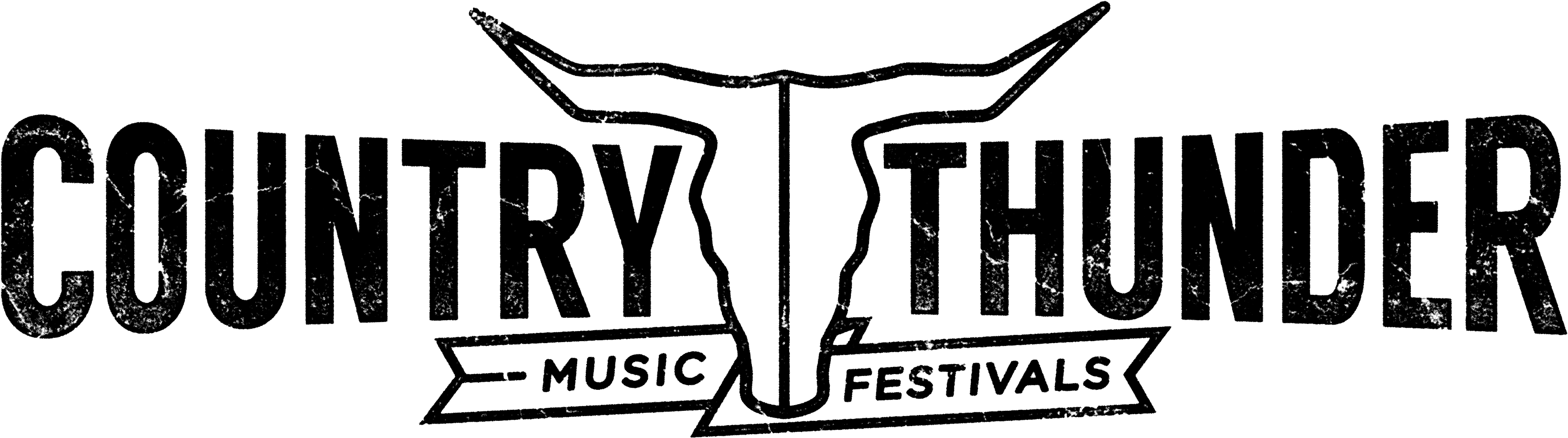 Country Thunder Music Festivals Partner With Cmt To - Country Thunder Logo (3600x1016), Png Download