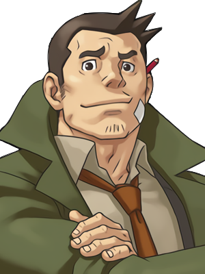 Dick Gumshoe Awesome Stuffs Pinterest Phoenix Wright - Dick Gumshoe (300x400), Png Download