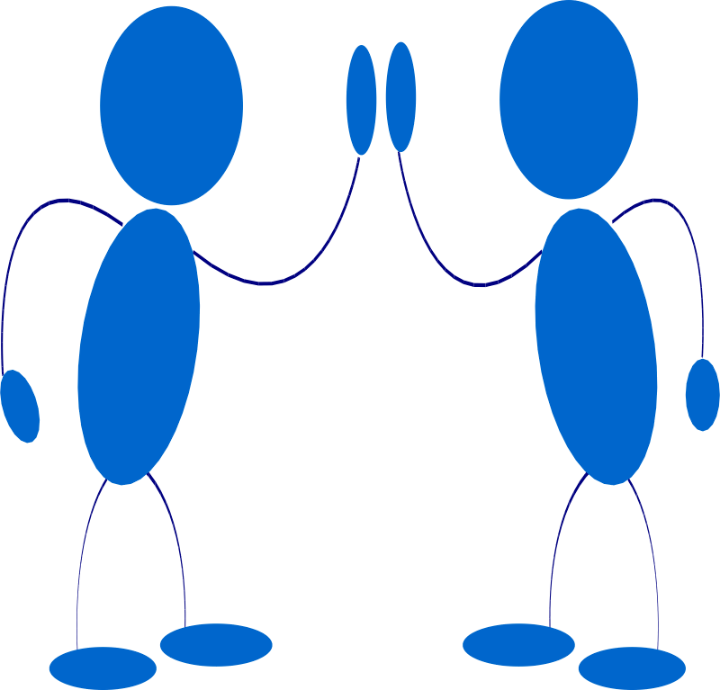 Free High Five Clip Art (800x767), Png Download