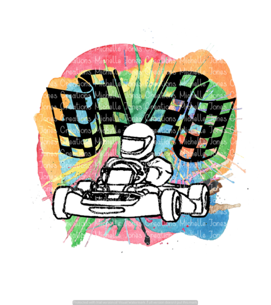 Watercolor Racing - Finish Line Flags (535x600), Png Download