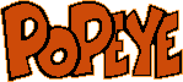 Nintendo R&d1 Fixed Screen Arcade Price Range - Popeye Nes Png (596x268), Png Download