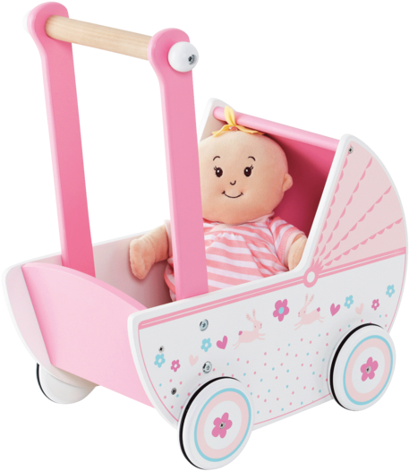 Bunny Doll's Pram - Toddler Toys (654x654), Png Download
