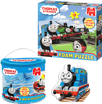 Brand New Thomas & Friends Puzzles - Thomas & Friends Foam Shaped Floor Puzzle (350x350), Png Download