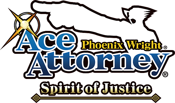 Ace Attorney - Phoenix Wright Ace Attorney Spirit Of Justice Logo (612x360), Png Download