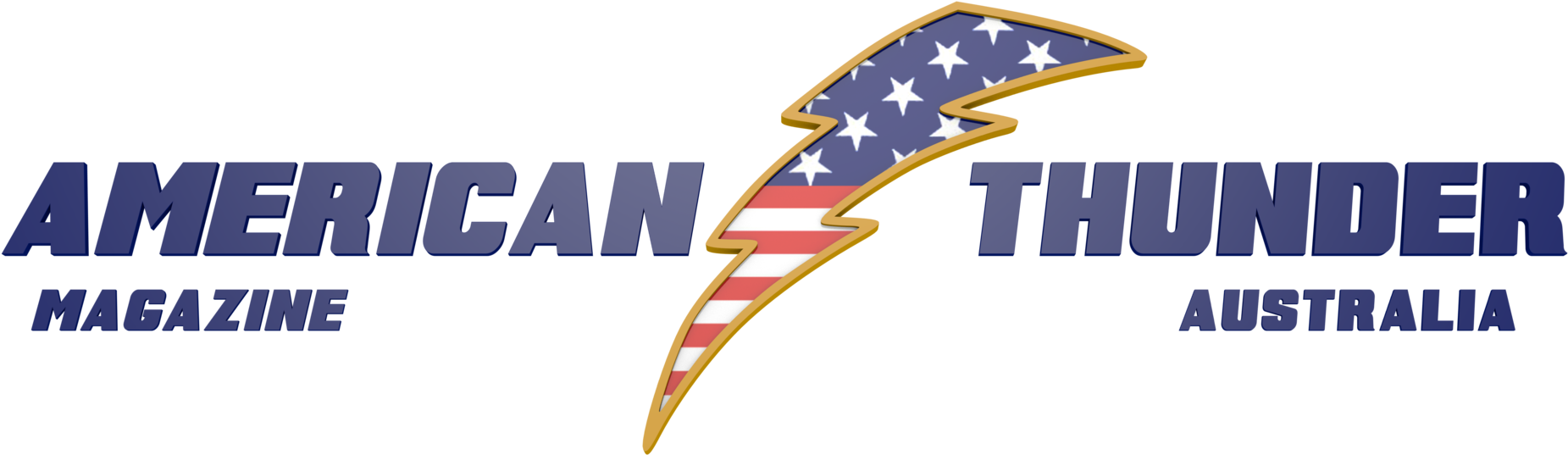 02 American Thunder Logo-blank Bg 6kx2k - Graphic Design (1920x704), Png Download