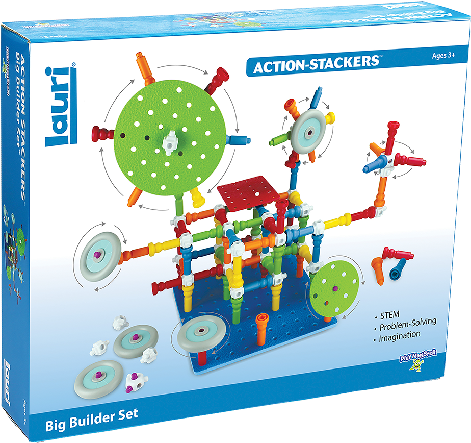 Action-stackers™ Big Builder Set - Lauri Toys Action-stackers Big Builder Set (1000x1000), Png Download