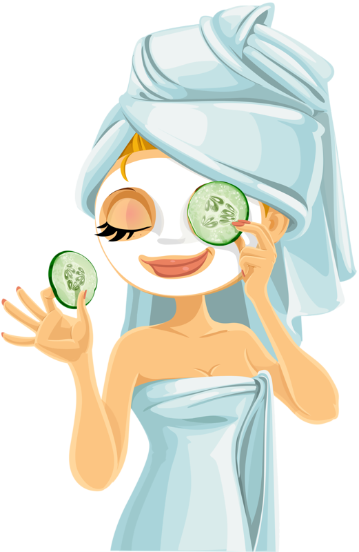 Spa Girl - Spa Illustrations (521x800), Png Download