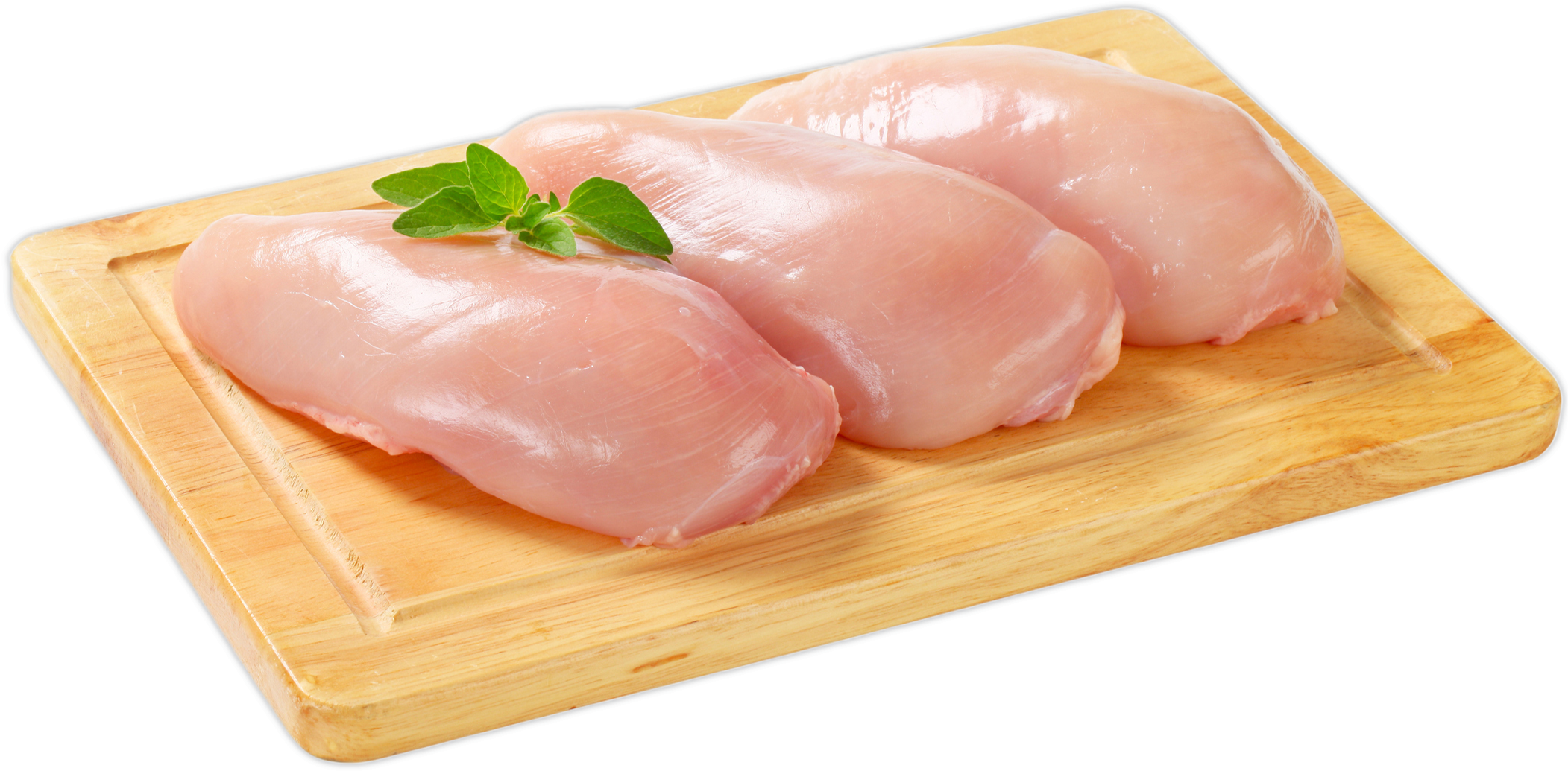 Air Chilled Chicken - Chicken Fillet Png (2105x1066), Png Download