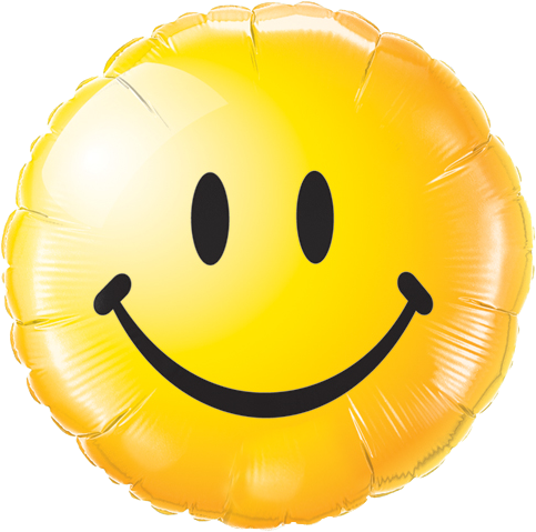 Mustache Smiley Face - Smiley Face Balloon Png (485x485), Png Download