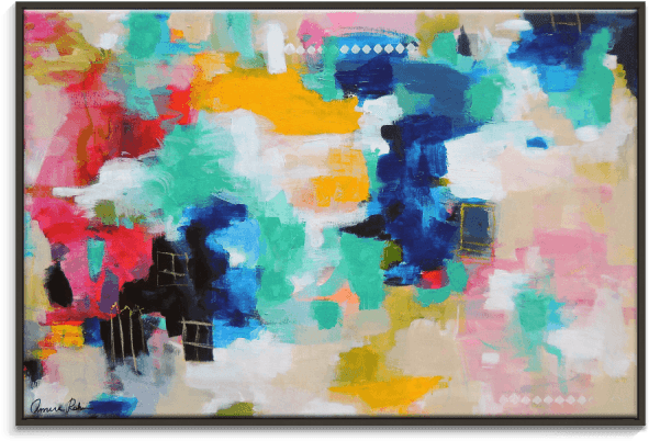 Amira Rahim House Picket Fence - Great Big Canvas House With A Picket Fence' By Amira (600x600), Png Download