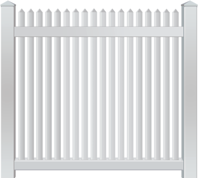 Garfield Style Overview - Vinyl Fence Png Transparent (400x376), Png Download