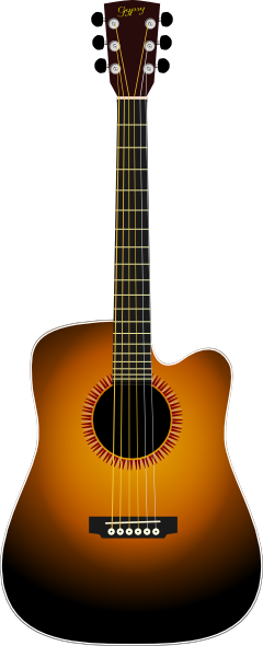 Free Vector Unplugged Guitar Clip Art - Guitarra Acustica Fondo Transparente  | Full Size PNG Download | SeekPNG