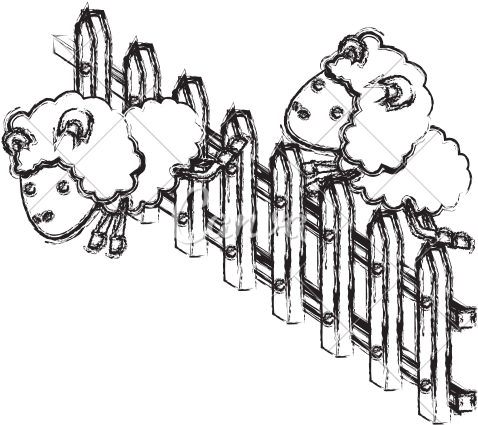 Wooden Fence Drawing At Getdrawings - Illustration (550x550), Png Download