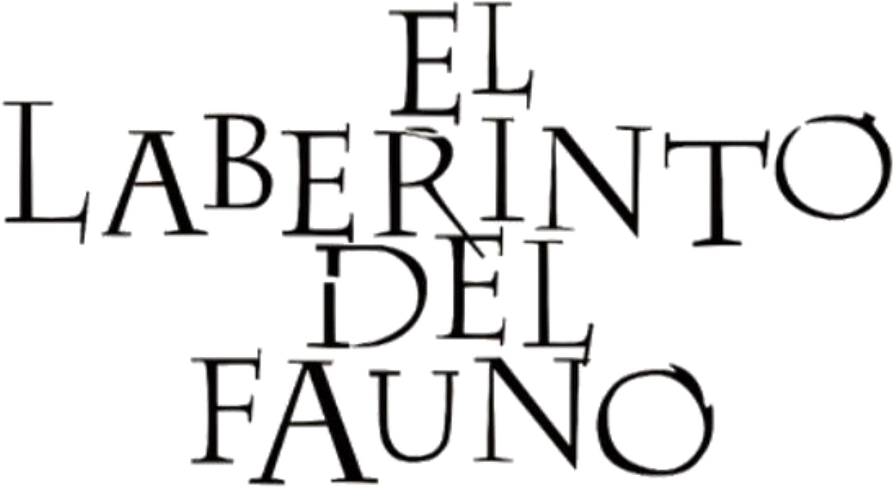 Pan's Labyrinth Movie Black Horizontal Logo - Laberinto Del Fauno Logo (1920x1068), Png Download