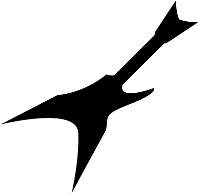 Electric Guitar Silhouette Vector - Iconos De Guitarras Electricas (400x400), Png Download
