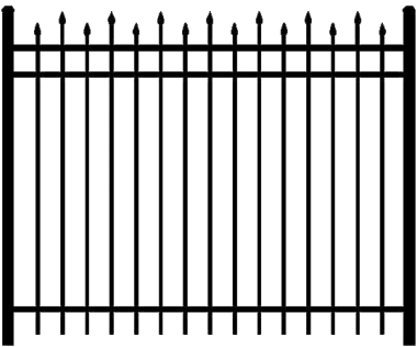 Fence, Metal, Black Transparent Images Png Images - Palace Of Fontainebleau (400x328), Png Download