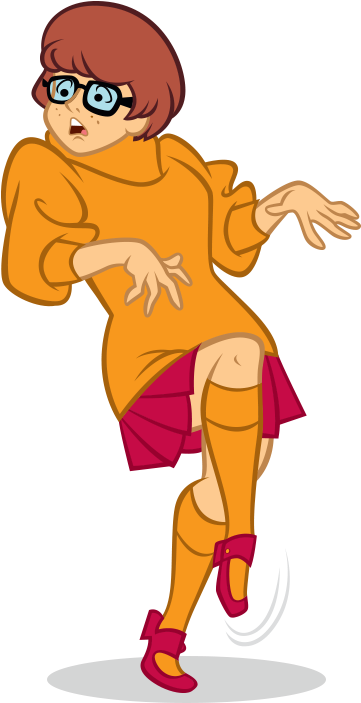 Velma Dinkley Image Black And White - Shocked Velma (565x803), Png Download