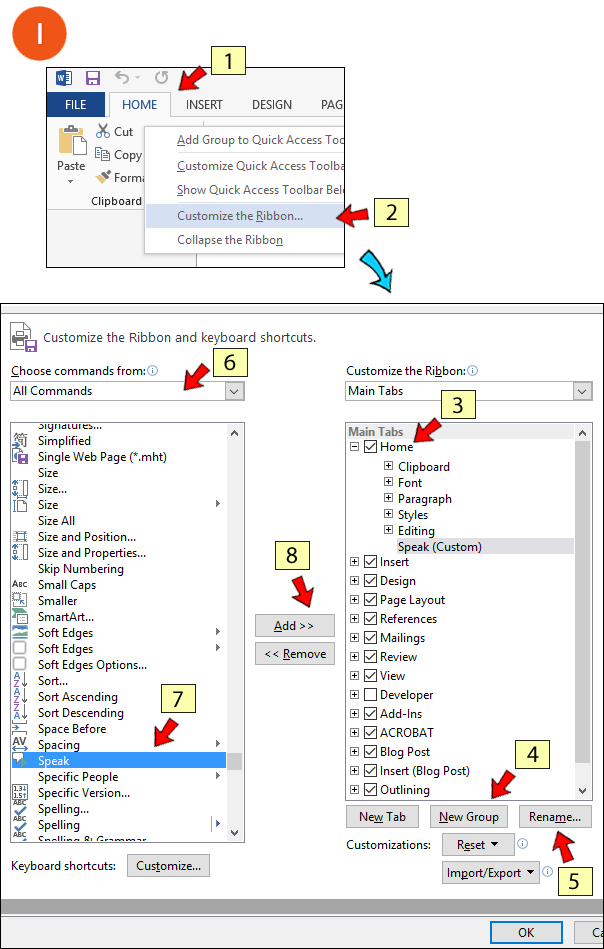 How Do I Setup And Use Microsoft Office Speak (604x949), Png Download
