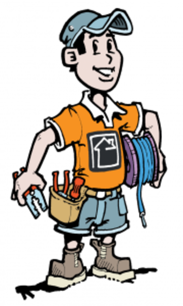 Electrician Home Service Clipart Electrician Electricity (700x1167), Png Download