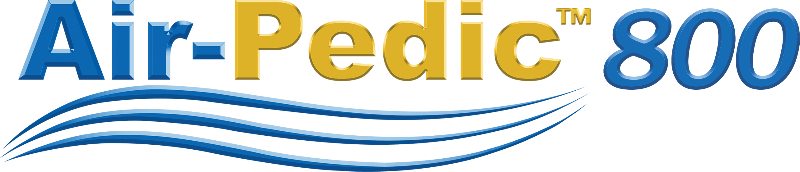 The Air-pedic™ 800 Series Mattress Is A 14 Inch Thick (2571x554), Png Download