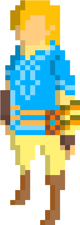 Link Botw By Lunala-25 (1190x1190), Png Download