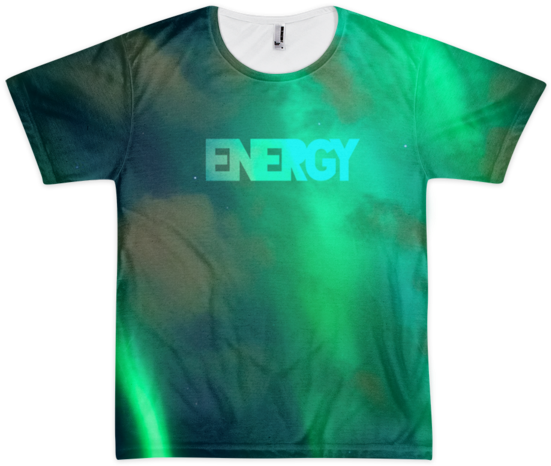 Energy Aurora Borealis All Over T Shirt (600x600), Png Download