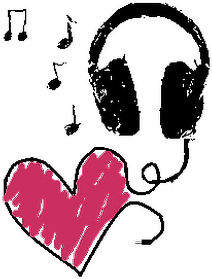 Music Musica Heart Corazon Tumblr (1024x1017), Png Download
