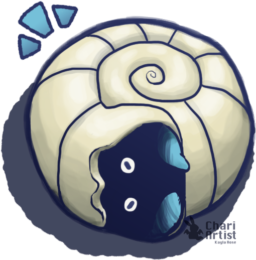 #138 Omanyte Used Withdraw And Tickle (574x549), Png Download