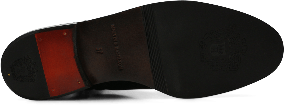 Ankle Boots Susan 47 Crust Black Rivets Nickel Hrs (1024x1024), Png Download