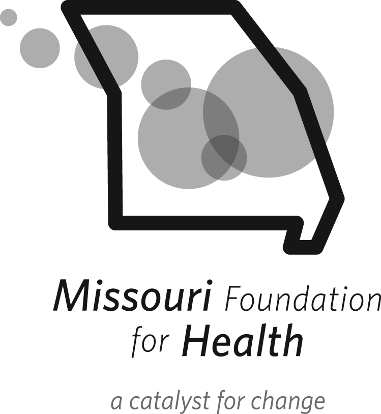 Missouri Foundation For Health Logo Grayscale Vertical (749x814), Png Download