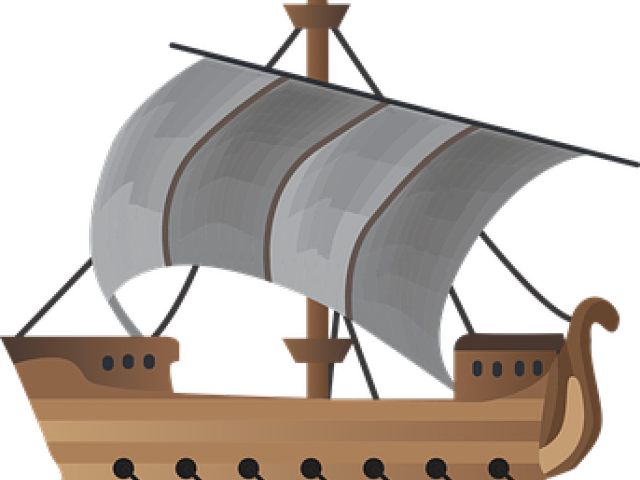 Viking Ship Clipart Roman Ship (640x480), Png Download