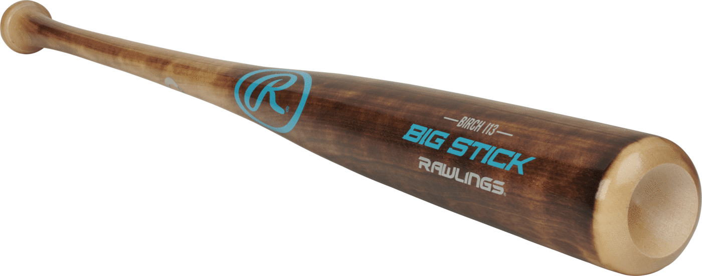 2018 Rawlings Big Stick I13 Birch Wood Baseball Bat (1400x551), Png Download
