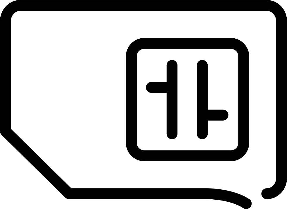 Sim Card Clipart Svg (980x714), Png Download