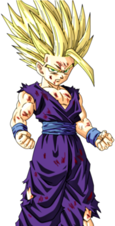 Ssj2 Teen Gohan (640x720), Png Download