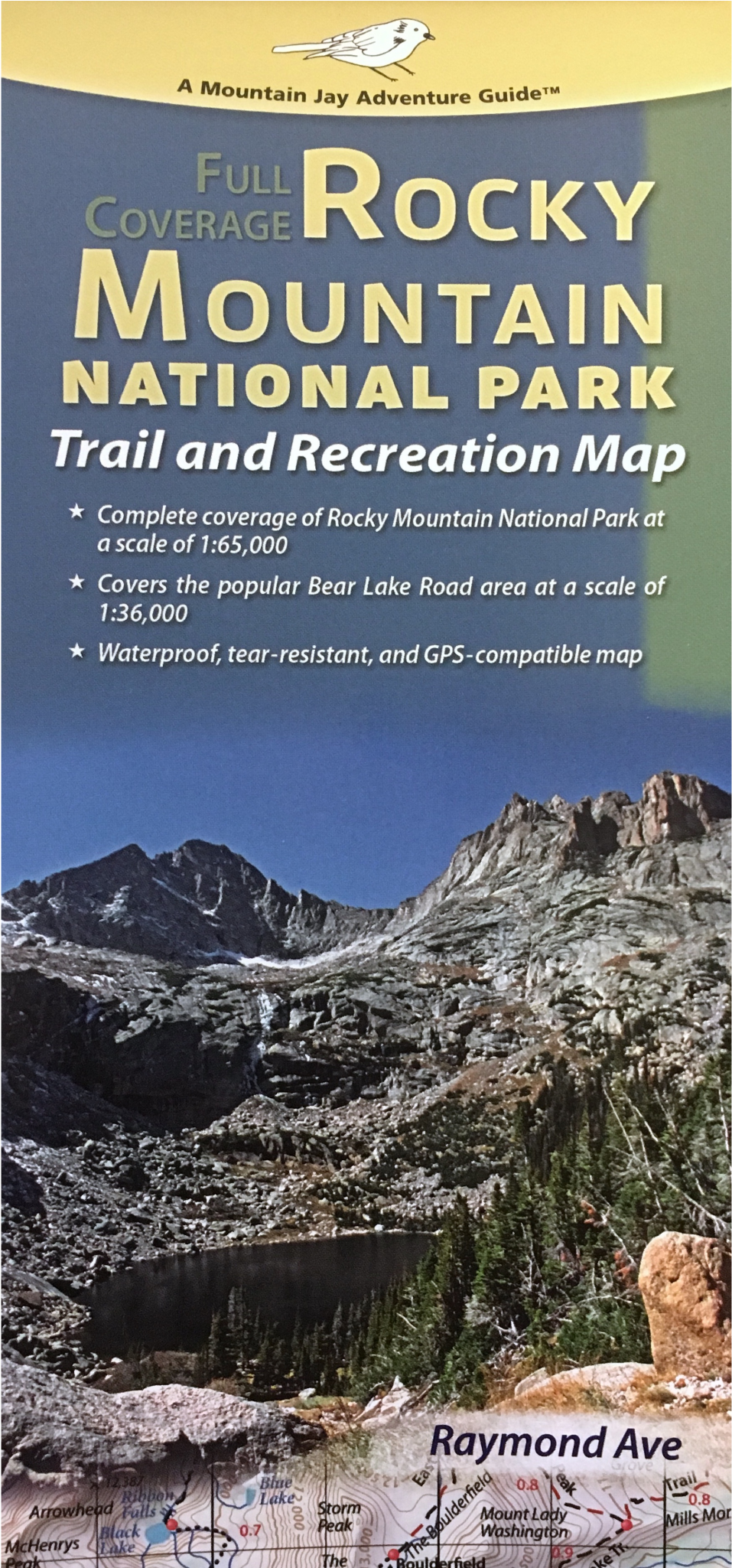 Rocky Mountain National Park Trail And Recreation Map - Banner (2048x2048), Png Download