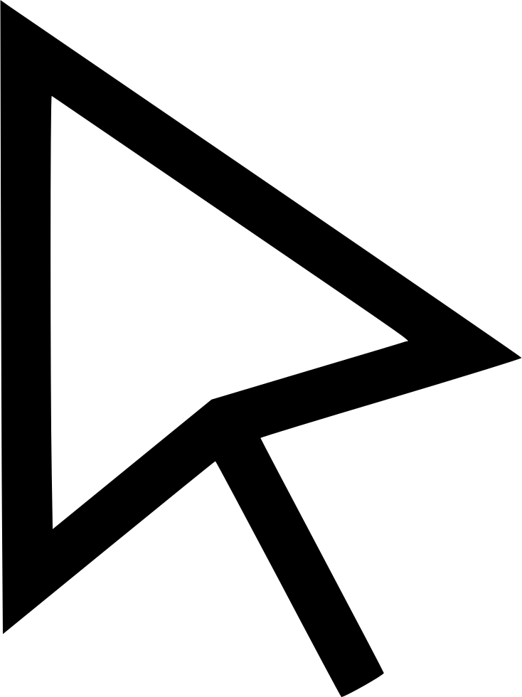 Arrow Direct Transparent Background - Direct Selection White Arrow (734x980), Png Download