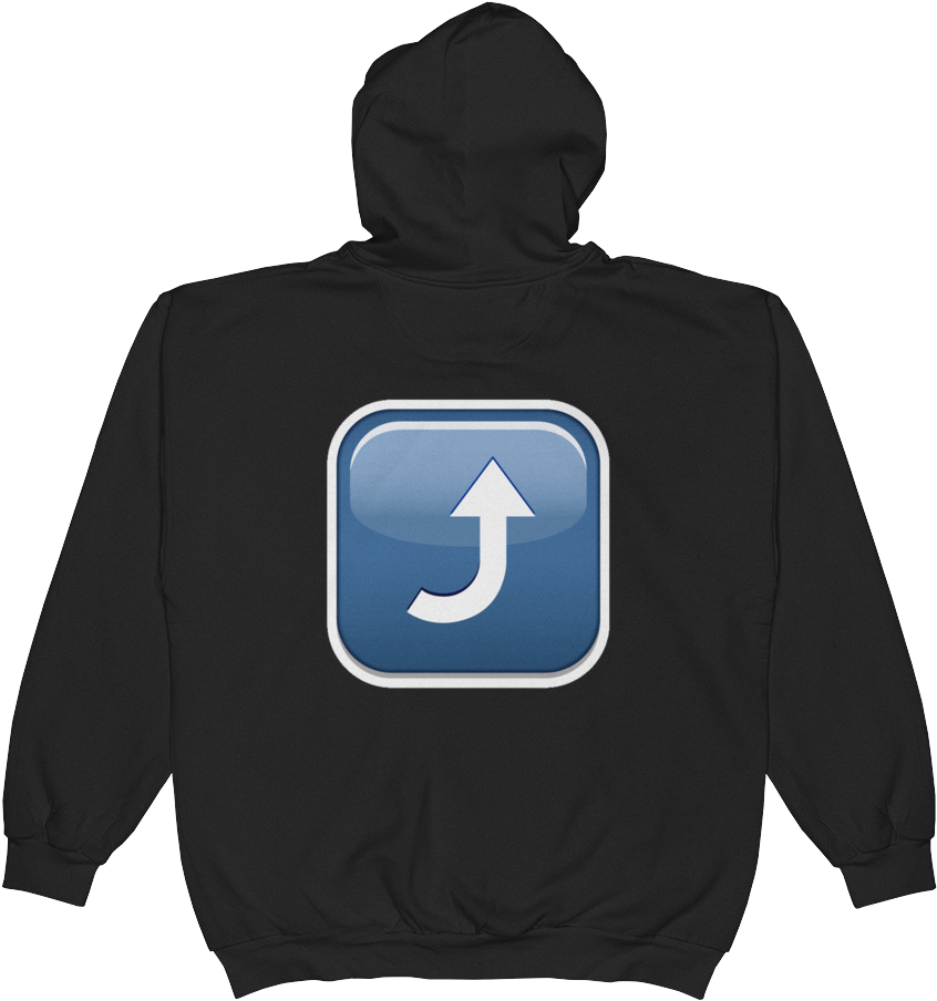 Emoji Zip Hoodie - Sweatshirt (1000x1000), Png Download