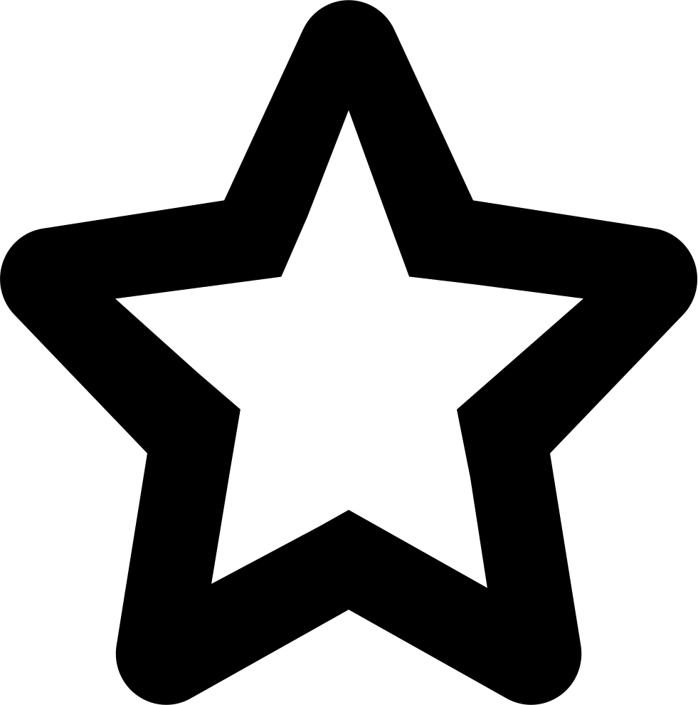 Star Line Comments - Star Empty Icon Png (981x990), Png Download