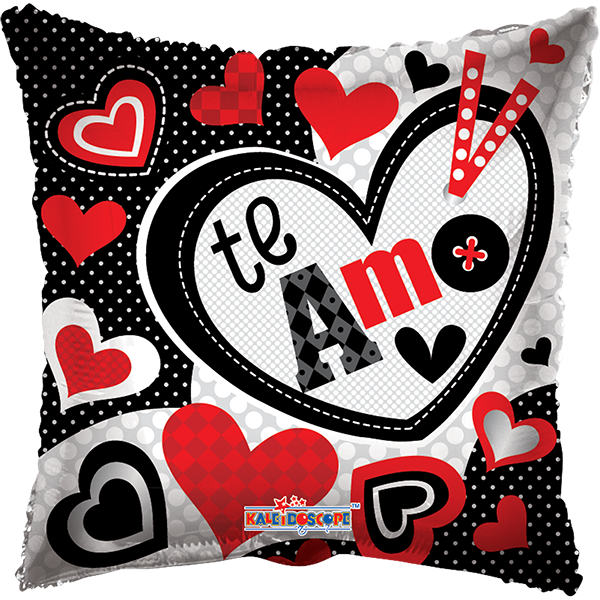 Globo Te Amo Rojo Y Negro - Globos Donde Diga Te Amo (600x600), Png Download