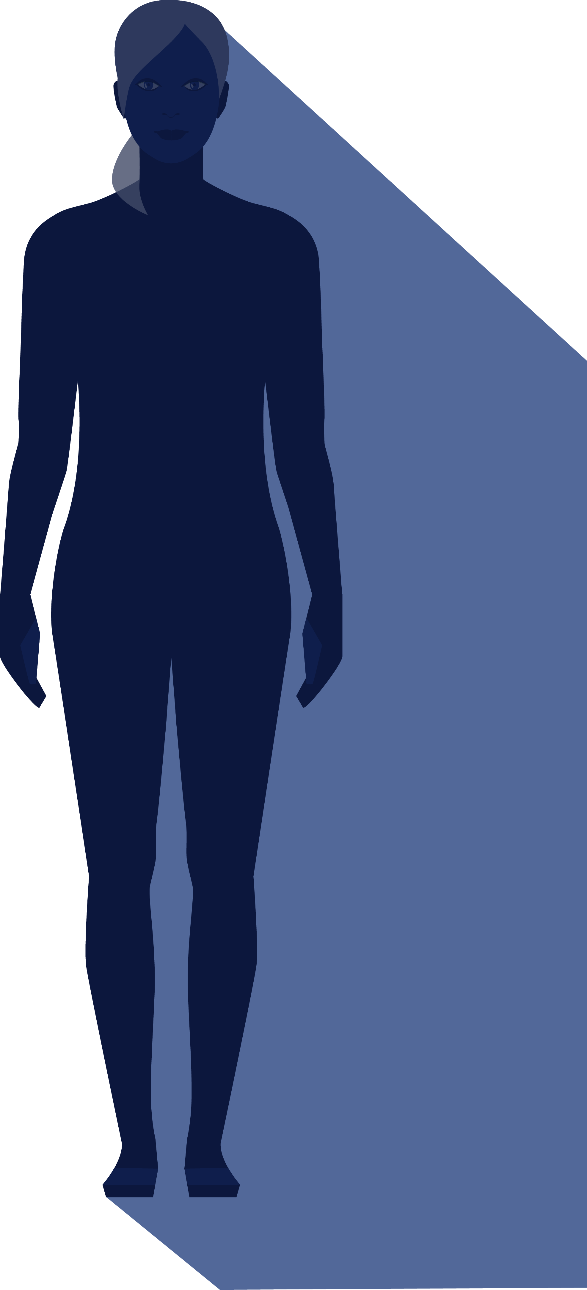 Chronic Stress Is A Major Contributing Factor For Telogen - Standing (1974x4337), Png Download