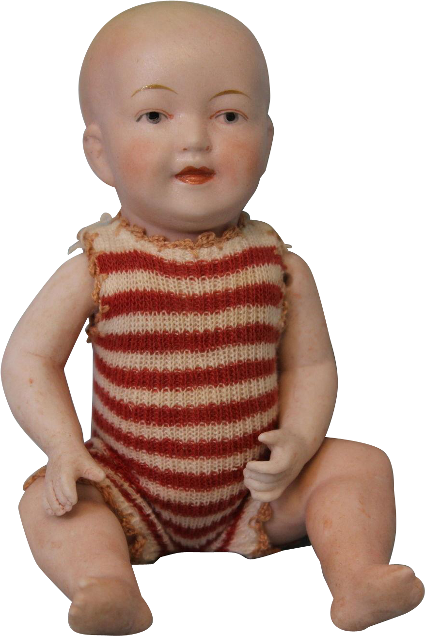 5" All Bisque German Baby Doll By Limbach Porzellanfabrik - Baby (1310x1310), Png Download