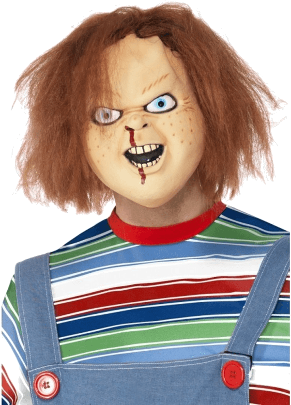 Adult Chucky Mask - Chucky Masker (600x951), Png Download