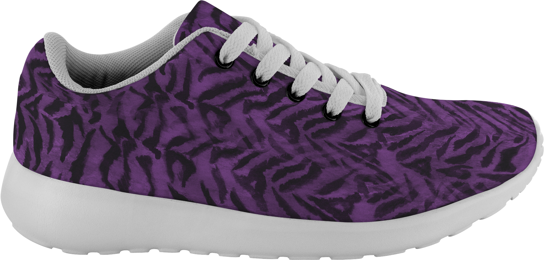 Matsu Royal Purple Bengal Tiger Striped Unisex Running - Sneakers (2000x2000), Png Download