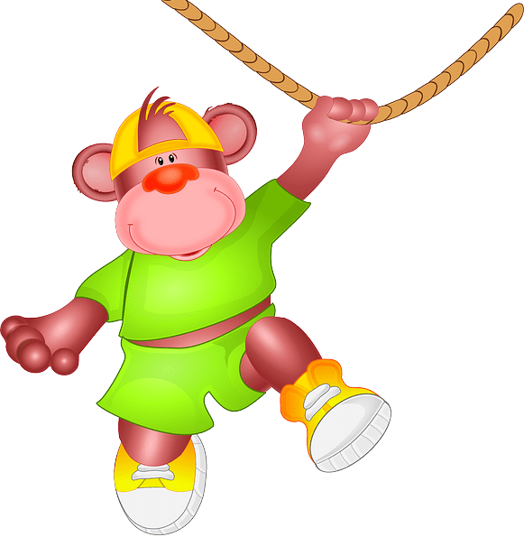 Mono Con Ropa Animado (581x595), Png Download