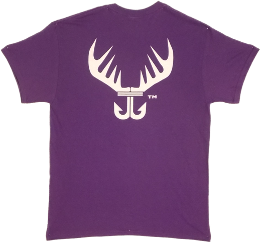 Women's Royal Purple Short Sleeve Original T-shirt - Reindeer (640x480), Png Download